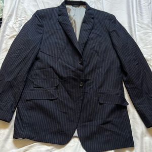 Banana Republic Navy Blue Striped Blazer